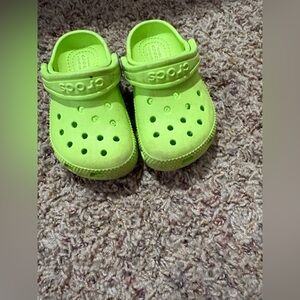 CROCS Kids Sandals - Bright Neon Green